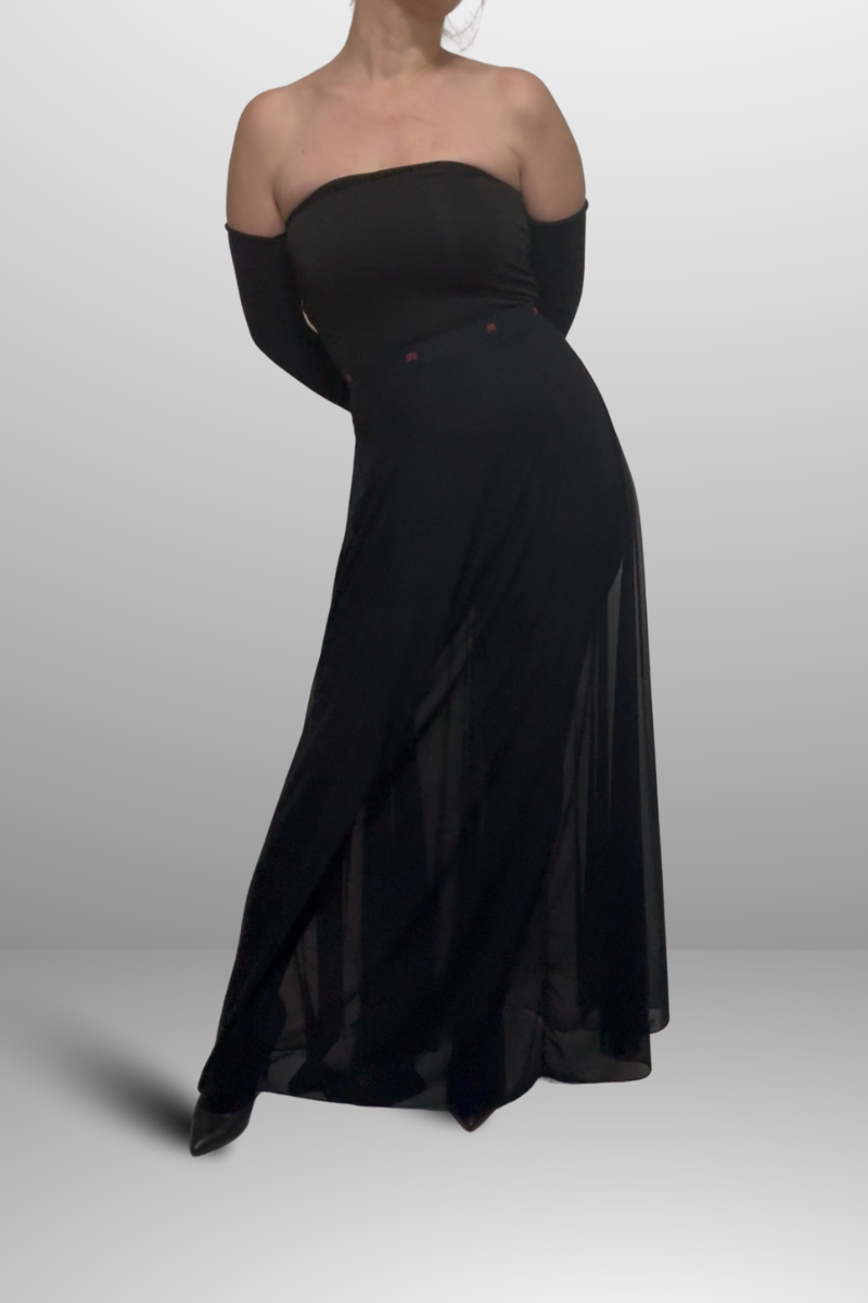 Black Sheer Skirt