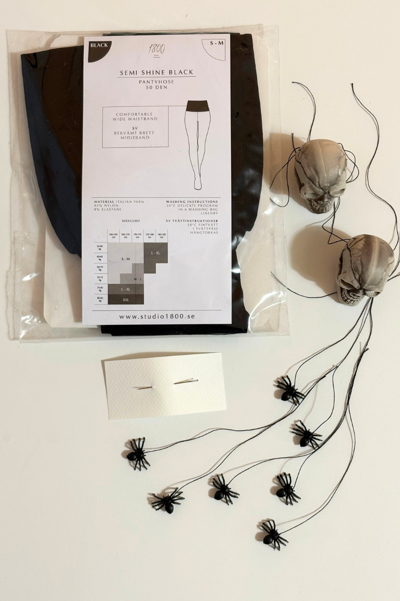 CRAFT KIT Halloween Black Tights