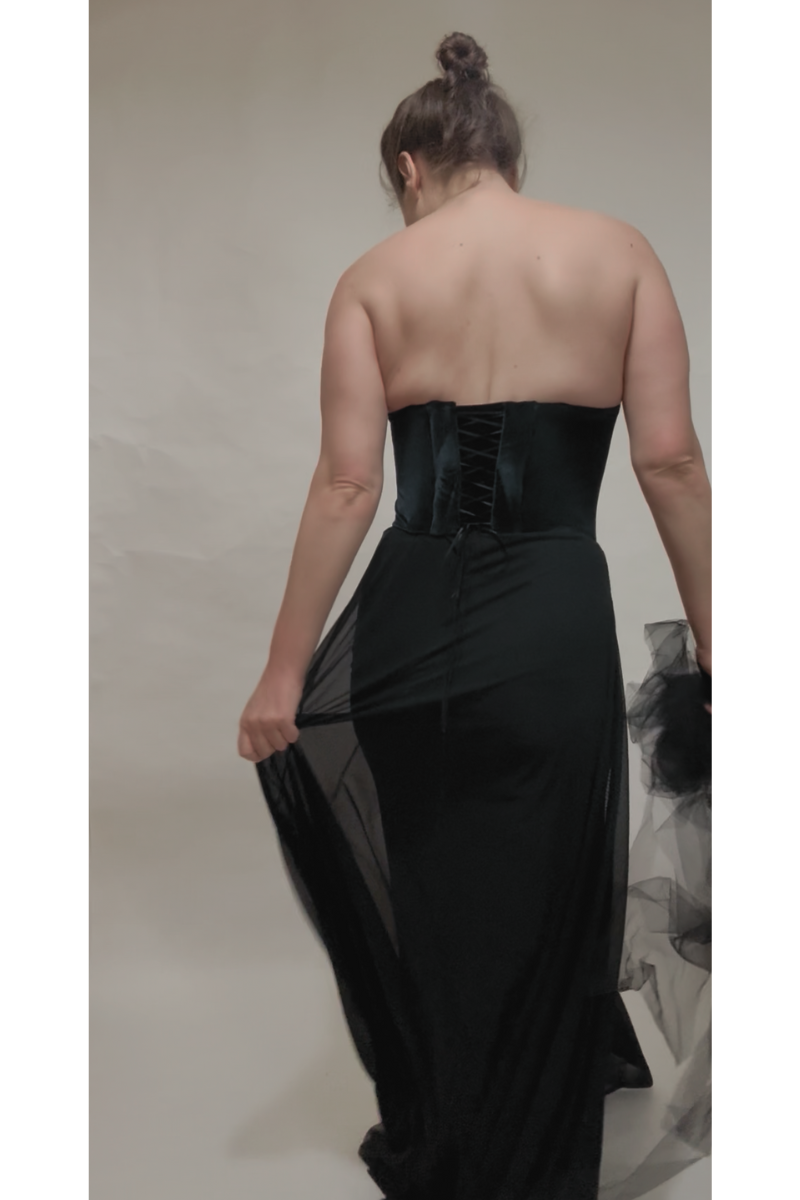 Black Corset Dress Sun Tulle