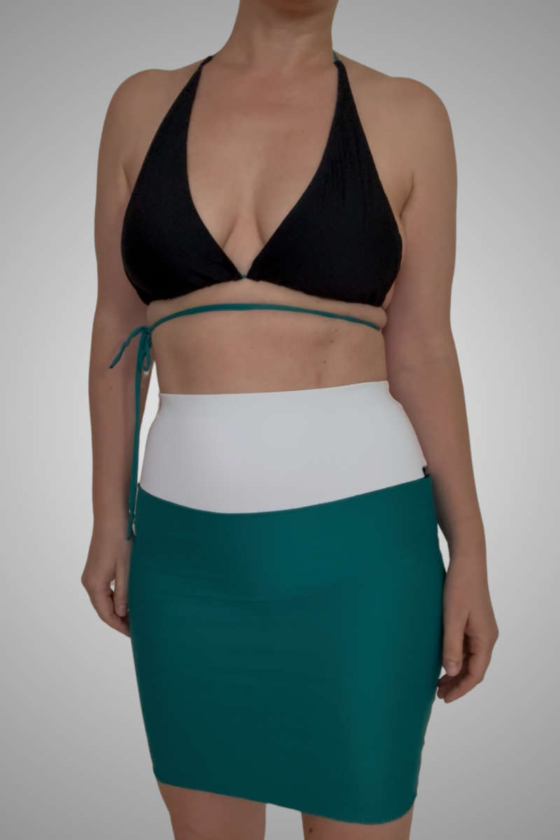 Triangle Bikini-Top Black Turquise