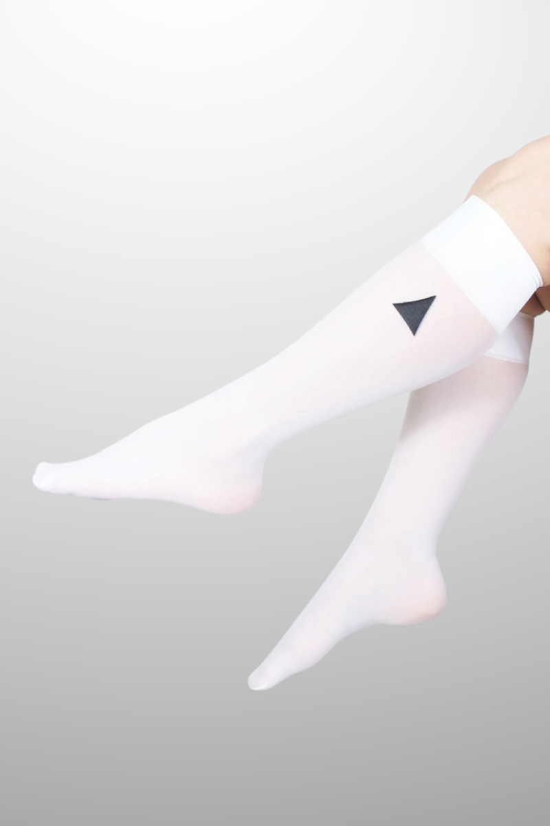 White Knee Highs 40 - Archive Sale