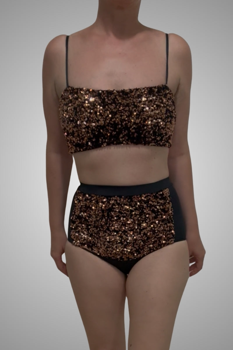 Sequin Bikini-Bottom