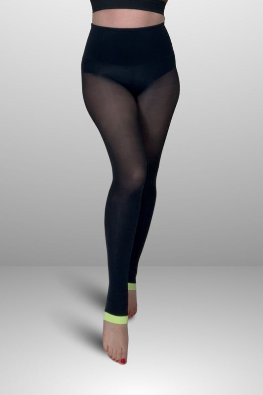 Black Half-Foot Legging