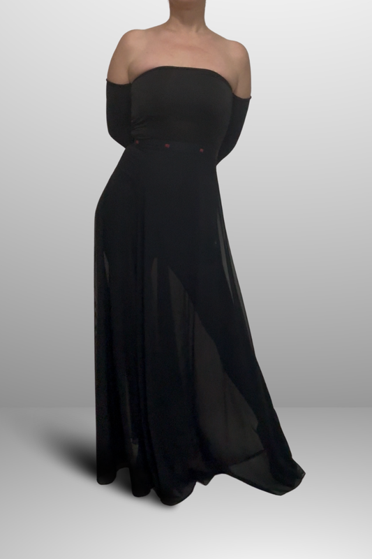 Black Sheer Skirt