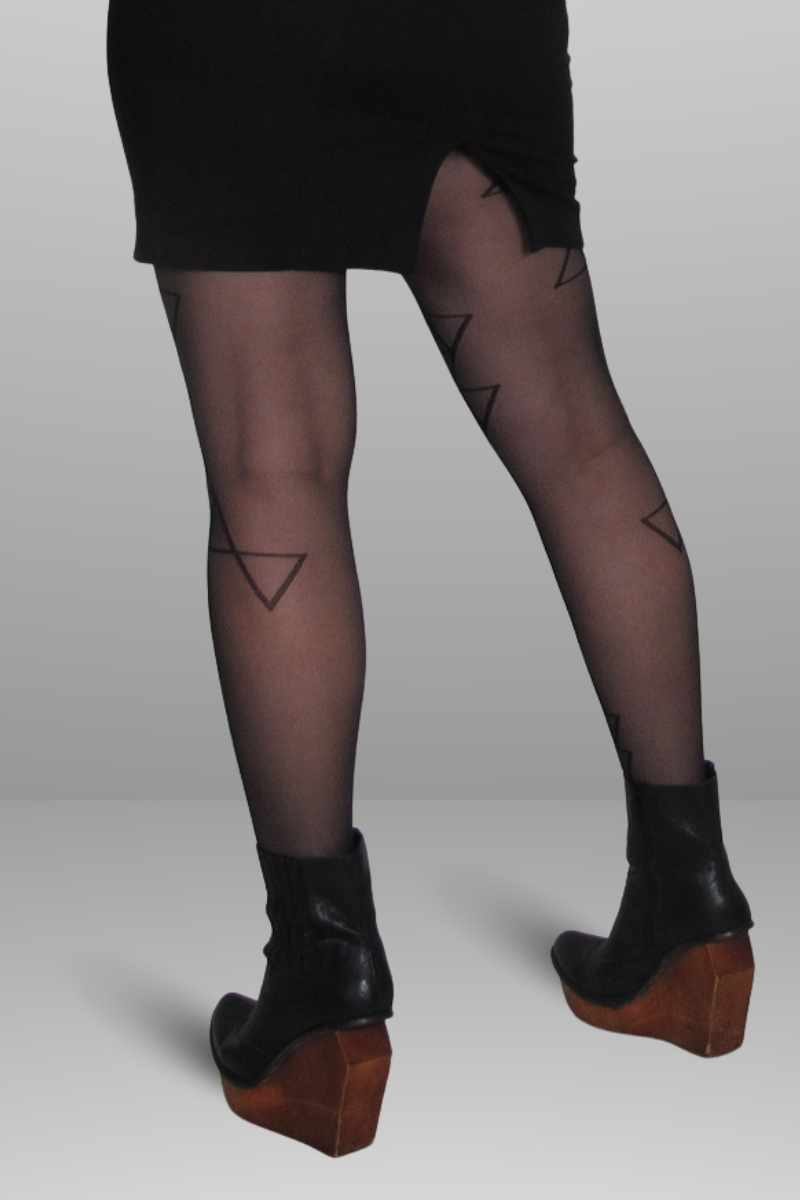 Black Night Triangle Tights 30