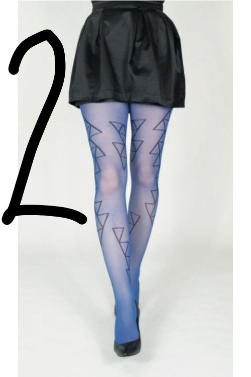 2 x Blue Triangle Tights 30 - Basic Packaging - Archive Sale