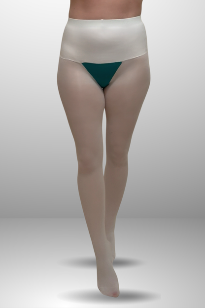 White &amp; Green All-In-One Tights