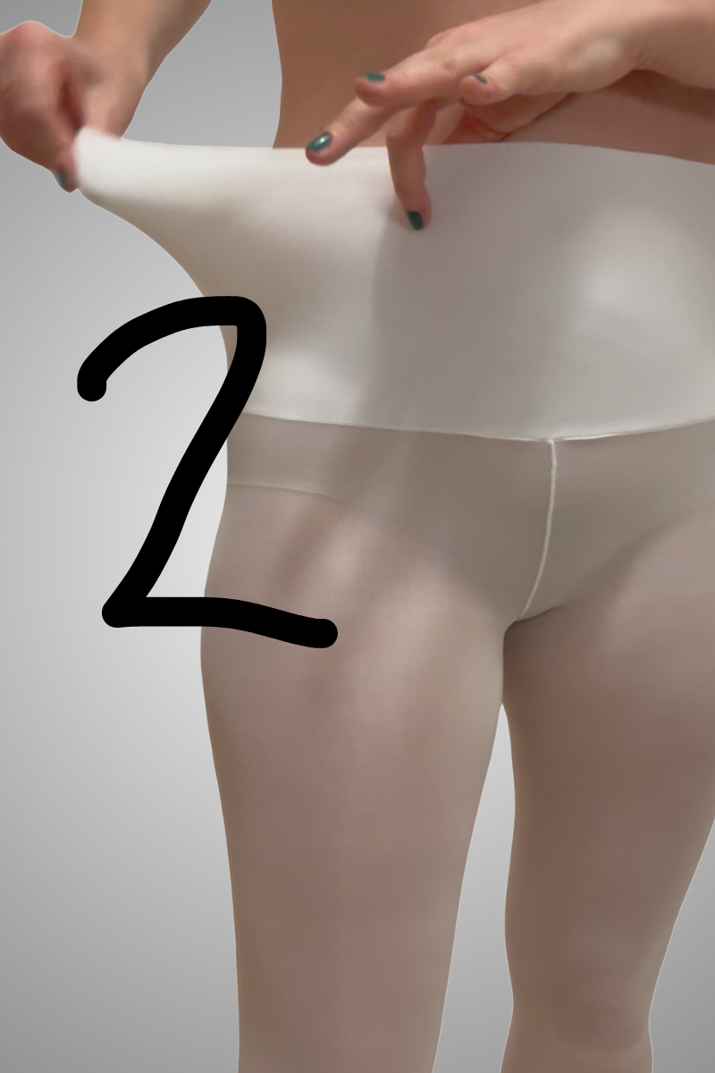 2 x White Tights 50 - Basic Packaging - Archive Sale