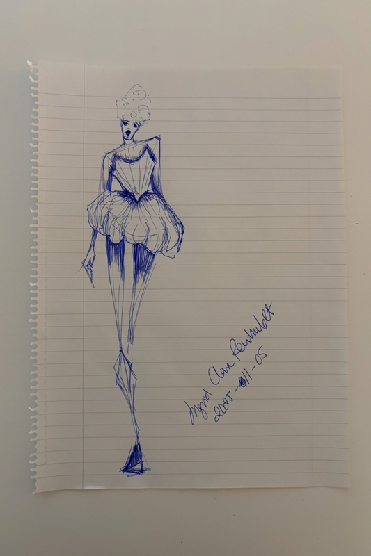 Original Fashion Sketch | corset #1