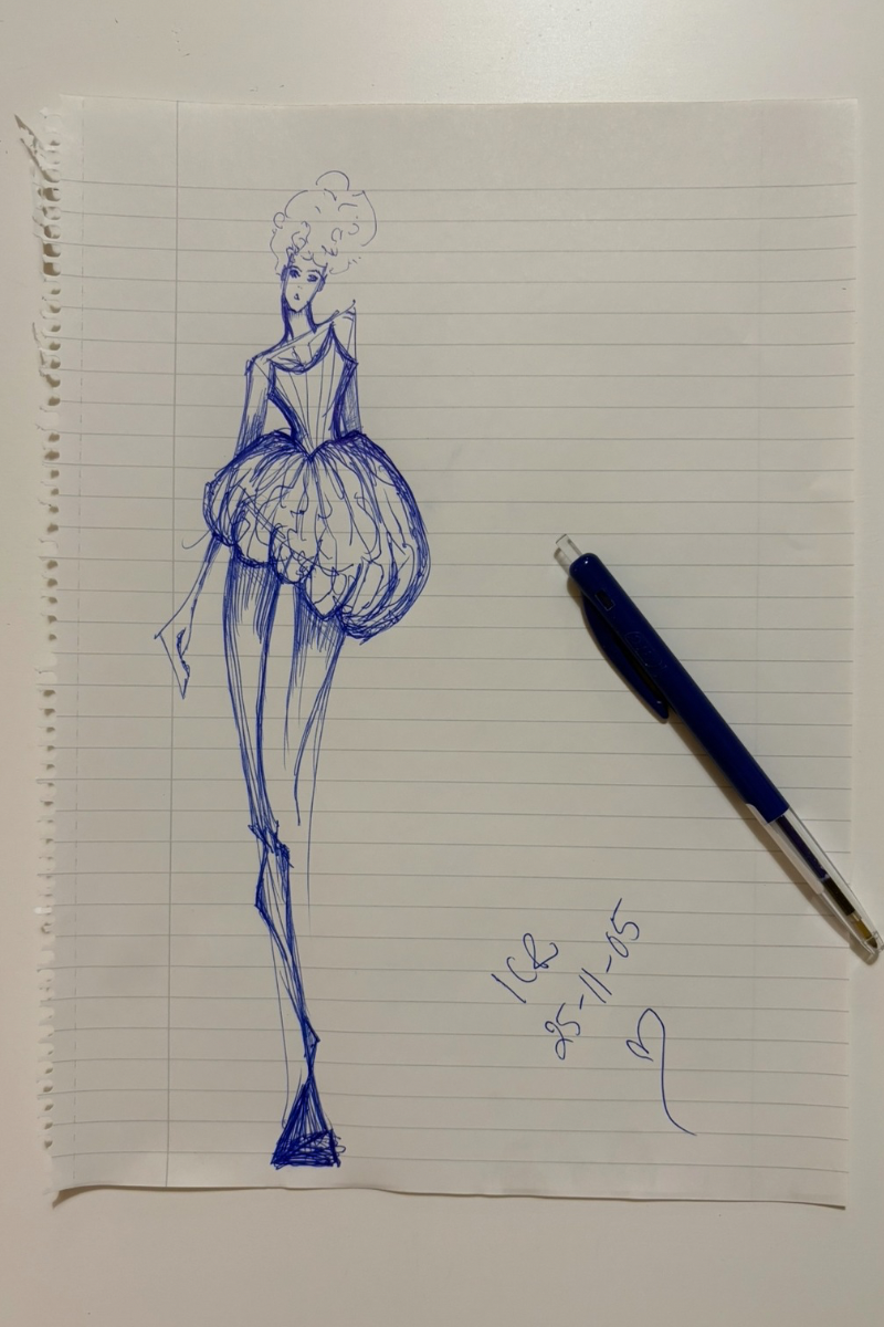 Original Fashion Sketch | corset #2