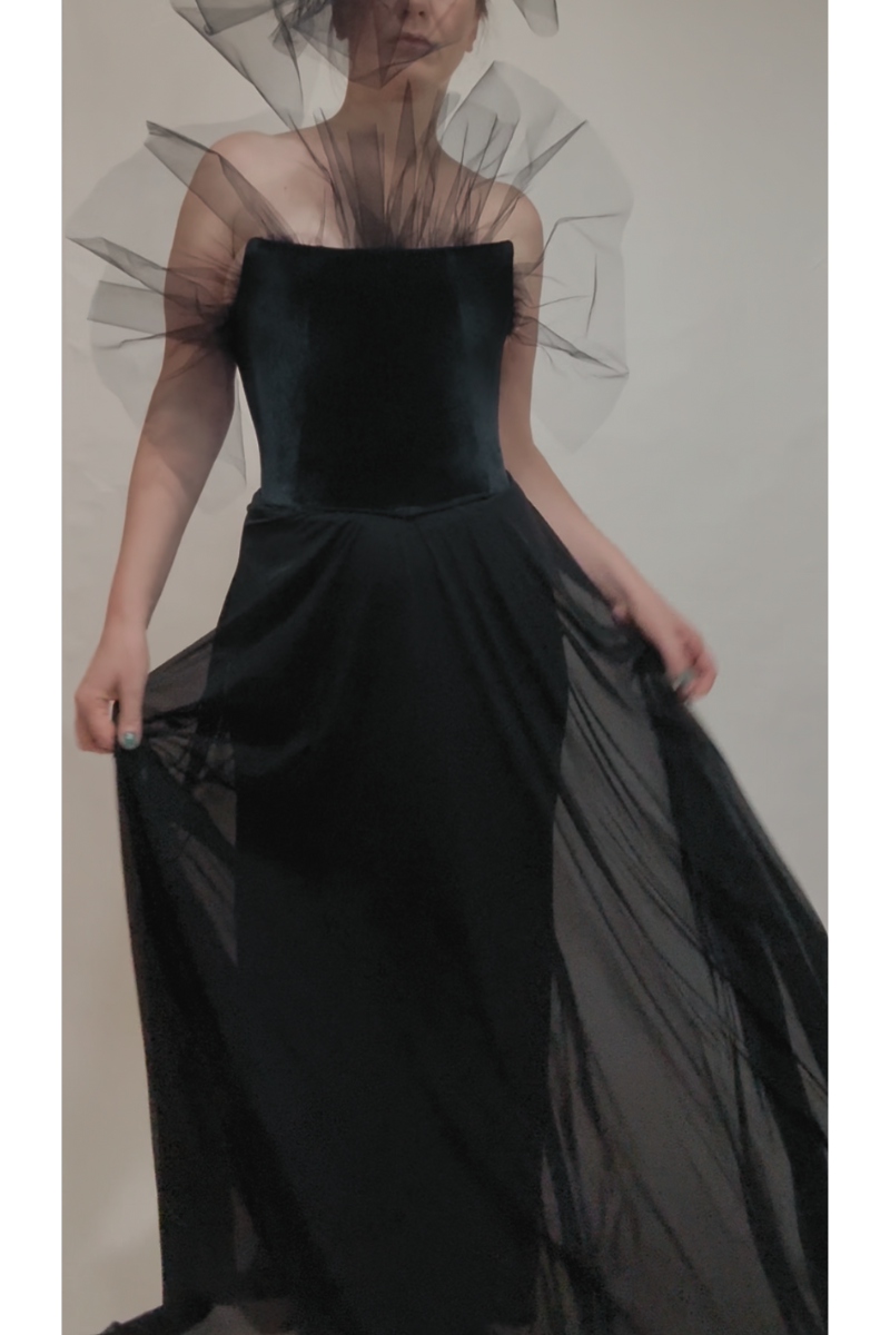Black Corset Dress Sun Tulle