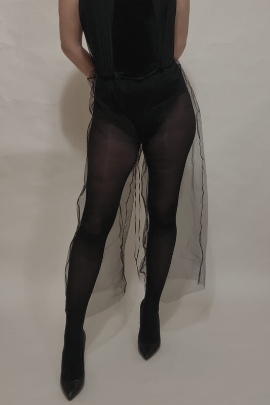 Black Tulle Pants