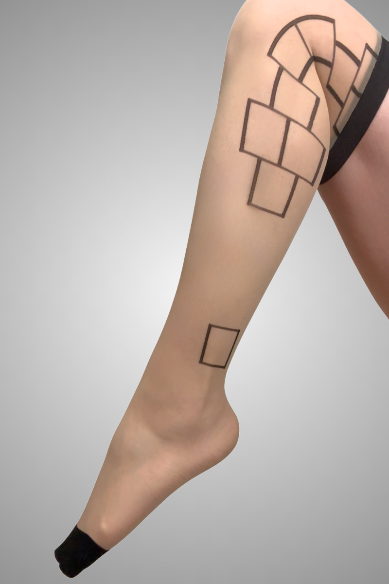 Rectangle Over-the-Knee Stay Ups