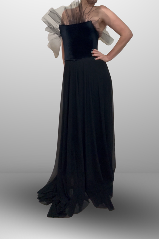 Black Corset Dress Sun Tulle