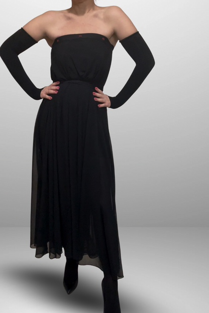 Black Transparent Dress