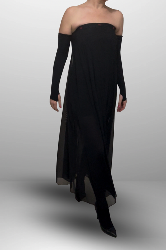 Black Transparent Dress