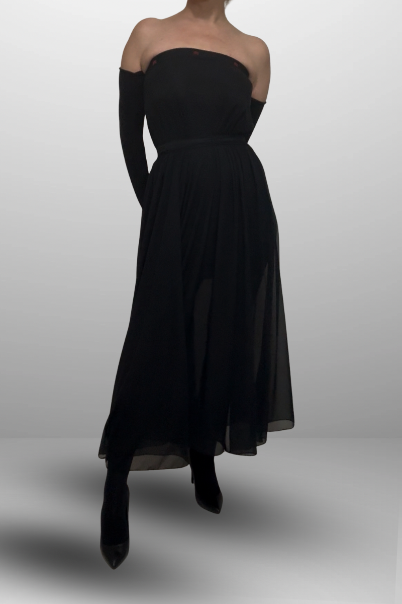 Black Transparent Dress