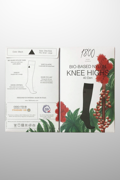 3 x Black Knee-Highs