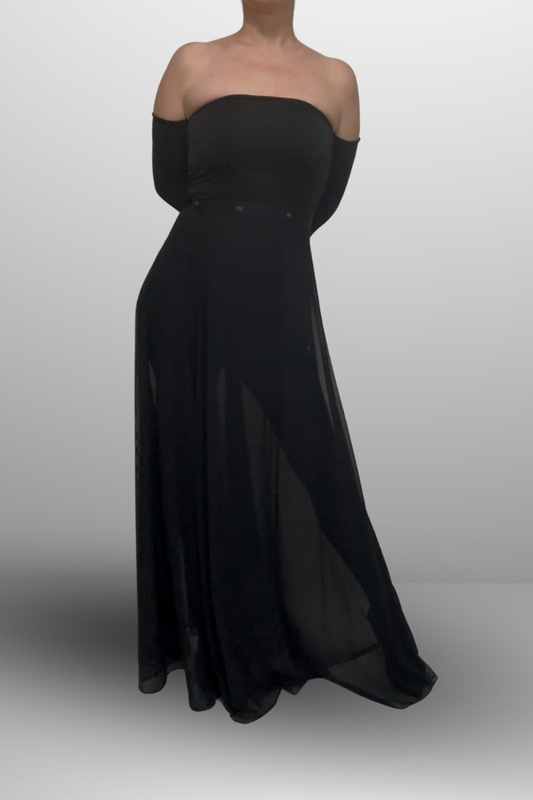 Black See-Through Skirt