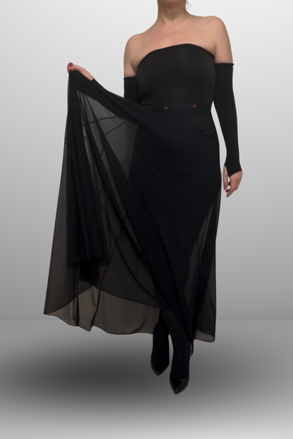 Black See-Through Skirt
