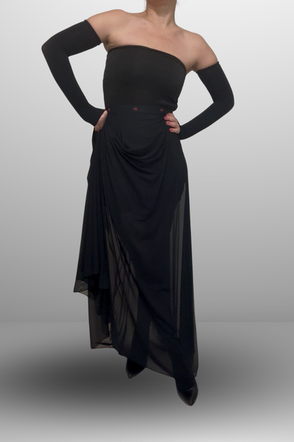 Black See-Through Skirt