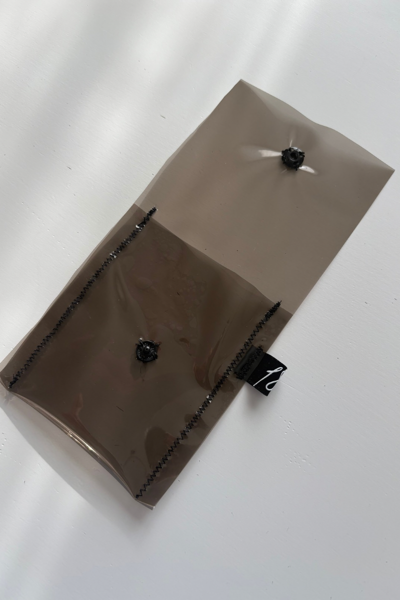 clear small case with push button