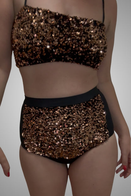 Sequin Bikini Top