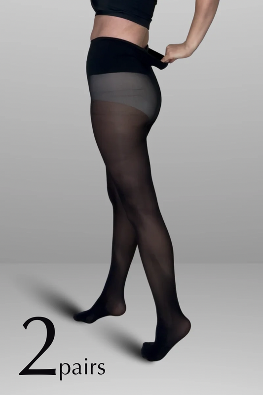 2 x Tights with Back Pocket