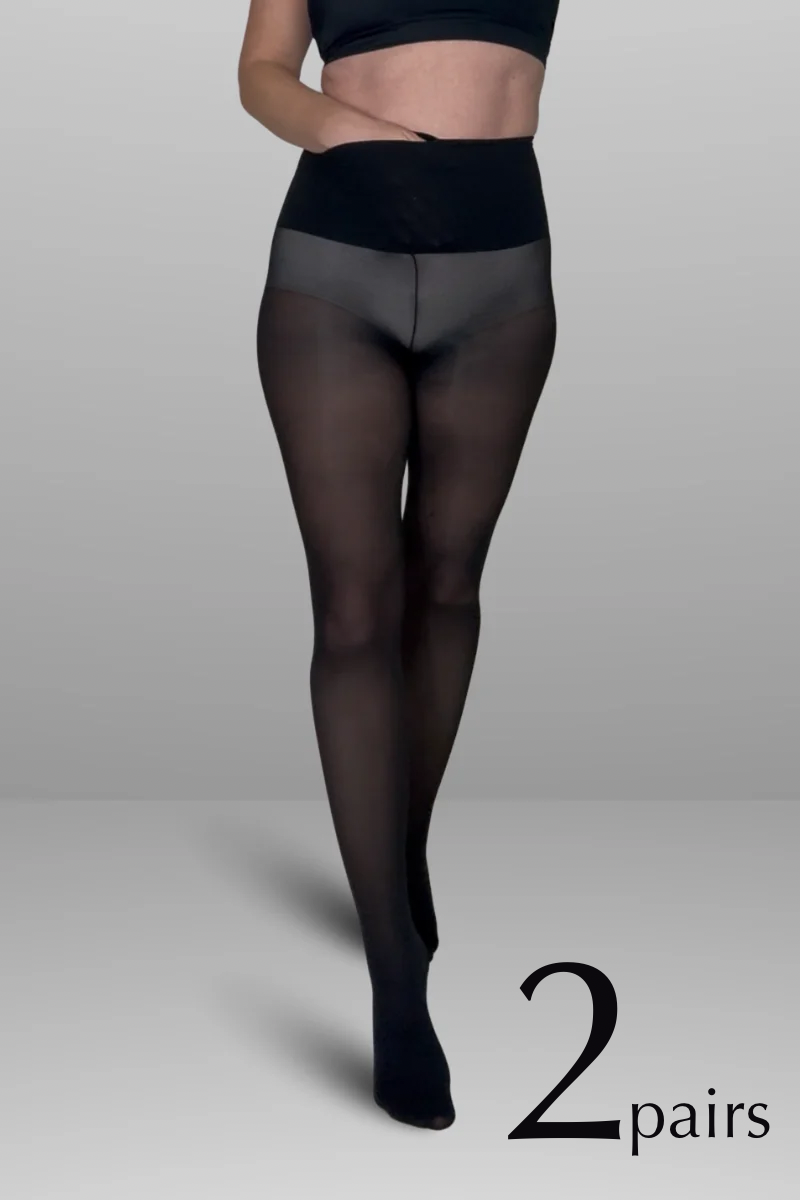 2 x Tights with Front Pocket