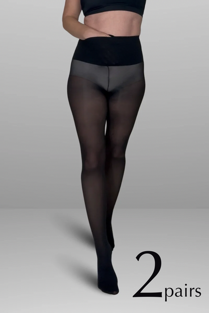 2 x Tights with Front Pocket