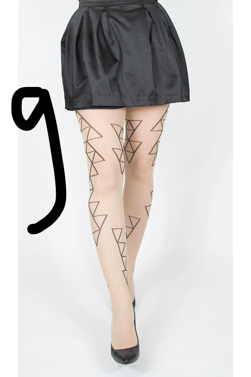 9 x Triangle Tights 30 - Basic Packaging - Archive Sale