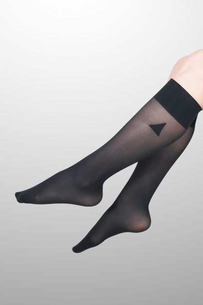 300 x Black Knee Highs 40 - Basic Packaging - Archive Sale