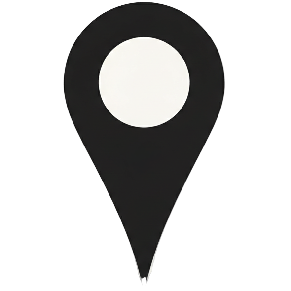 icon vintage map pin black