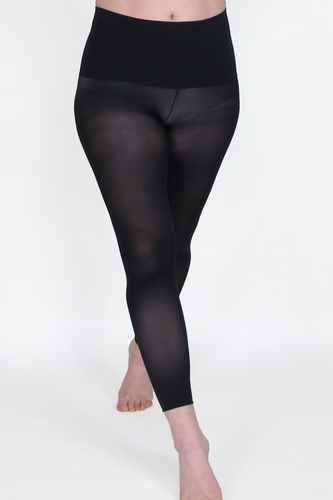 Leggings Roll Hem - Black - 50 Denier