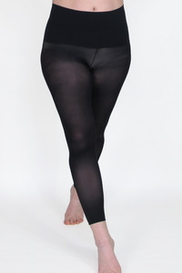 Leggings Roll Hem - Black - 50 Denier