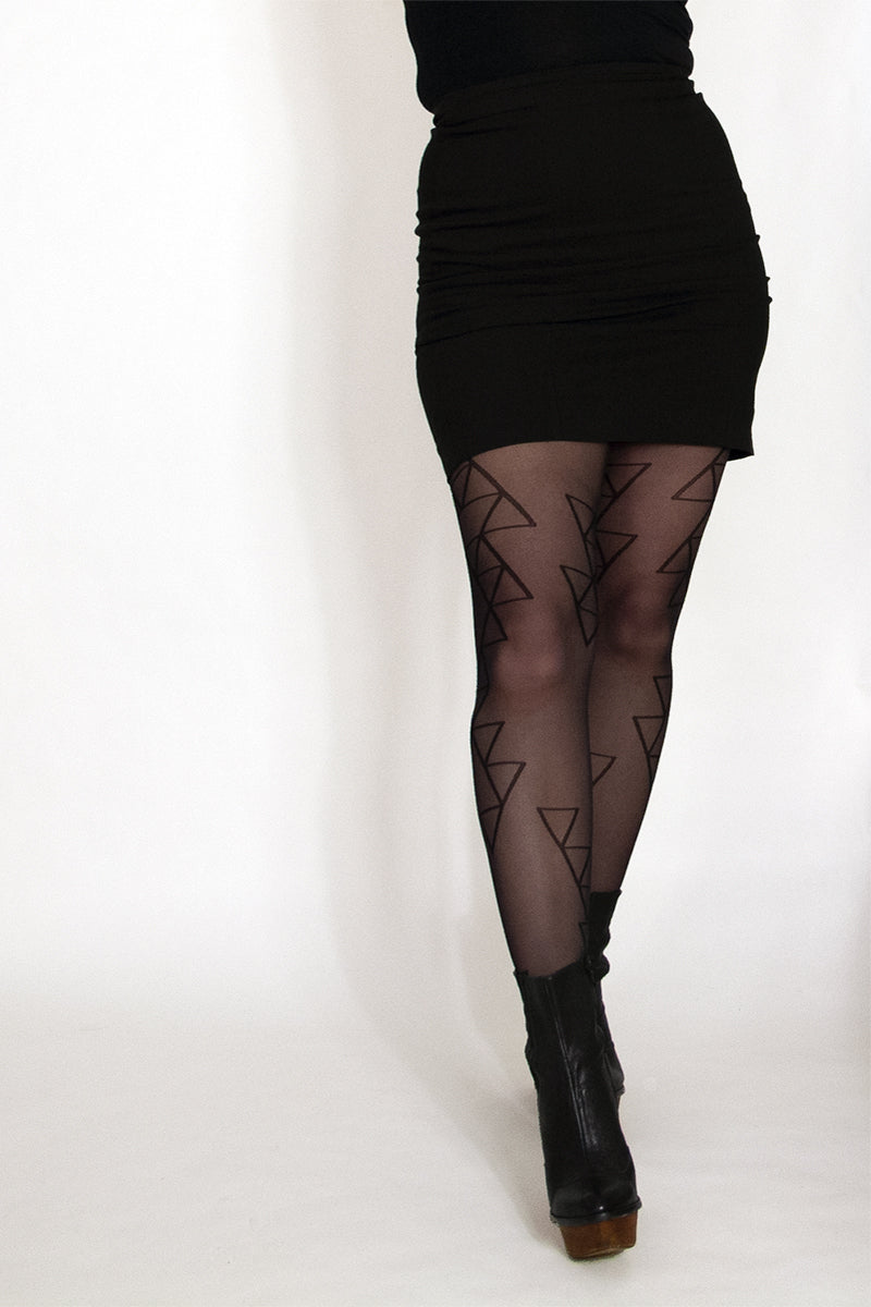 Black Night Triangle Tights